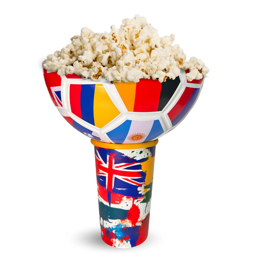 Vaso con Botanero 32 oz + Popote