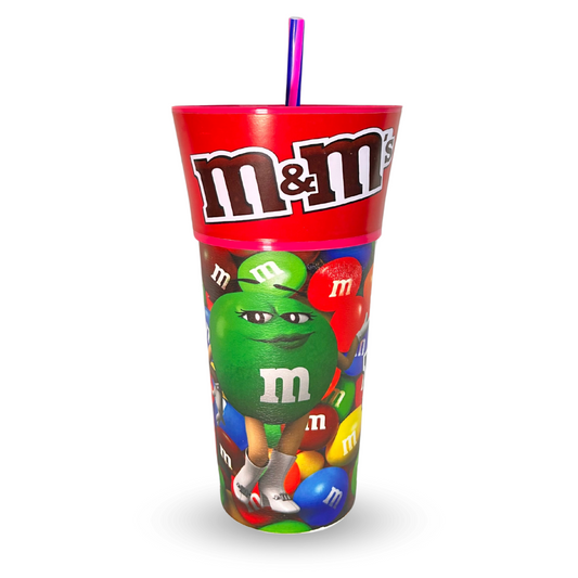 Vaso con Botanero 32 oz + Popote CHICO