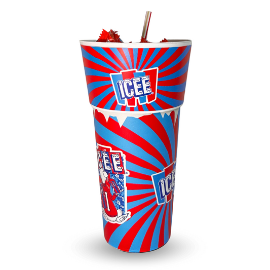 Vaso con Botanero 32 oz + Popote CHICO L