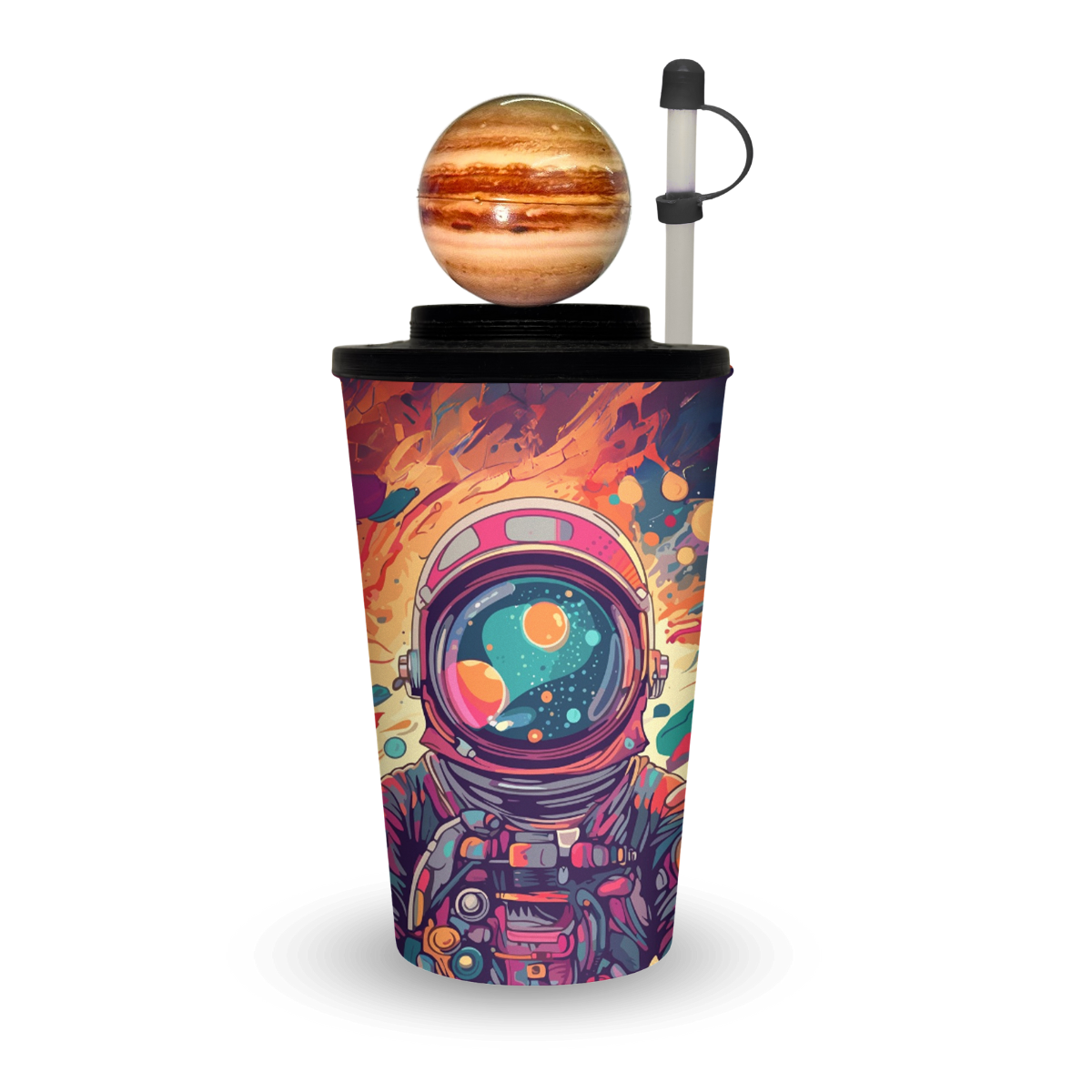Vaso Universo de 32 oz con Popote