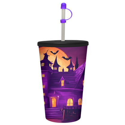 Vaso Halloween 32 oz con Popote