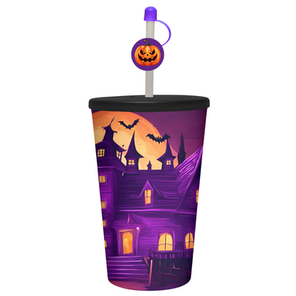 Vaso Halloween 32 oz con Popote