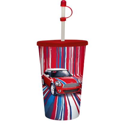 Vaso de 32 oz Mini Cooper Rojo
