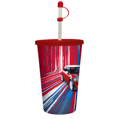 Vaso de 32 oz Mini Cooper Rojo