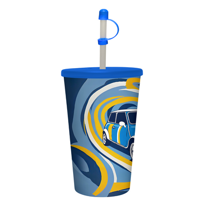 Vaso de 32 oz Mini Cooper Azul