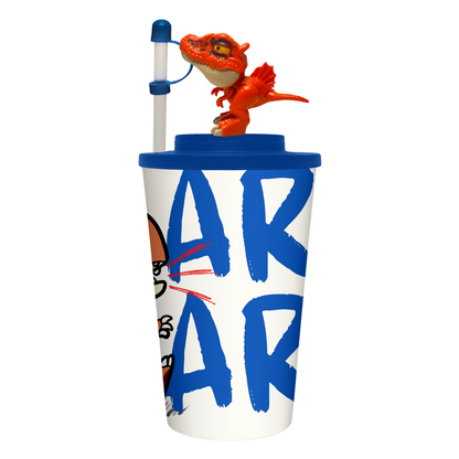 Vaso de 32 oz con Juguete de Dinosaurio