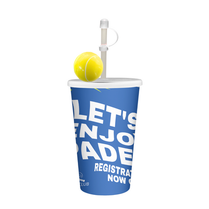 Vaso Tenis de 32 oz con Popote