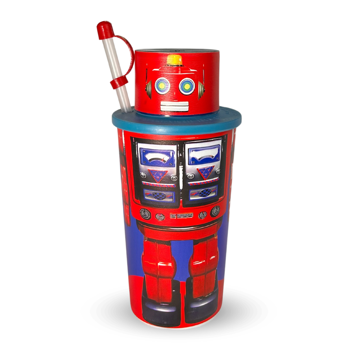 Vaso Robot de 32 oz con Popote