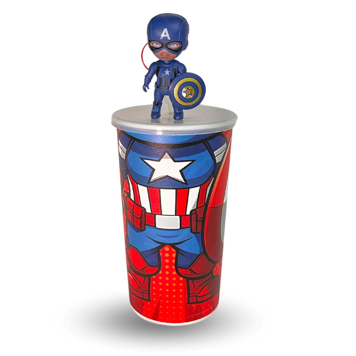 Vaso Superhéroe de 32 oz con Popote